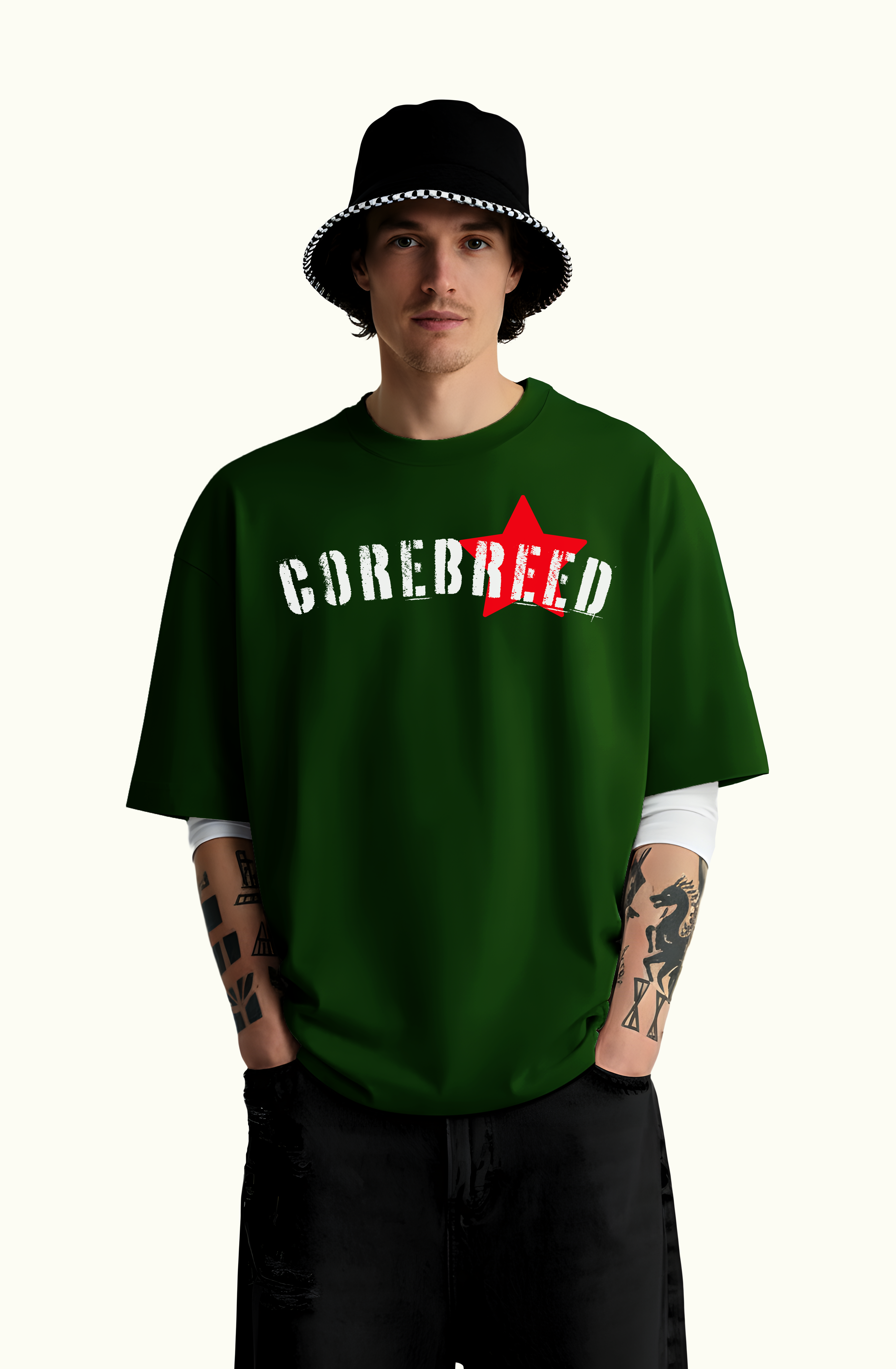 Bottle Green Basic T-Shirt