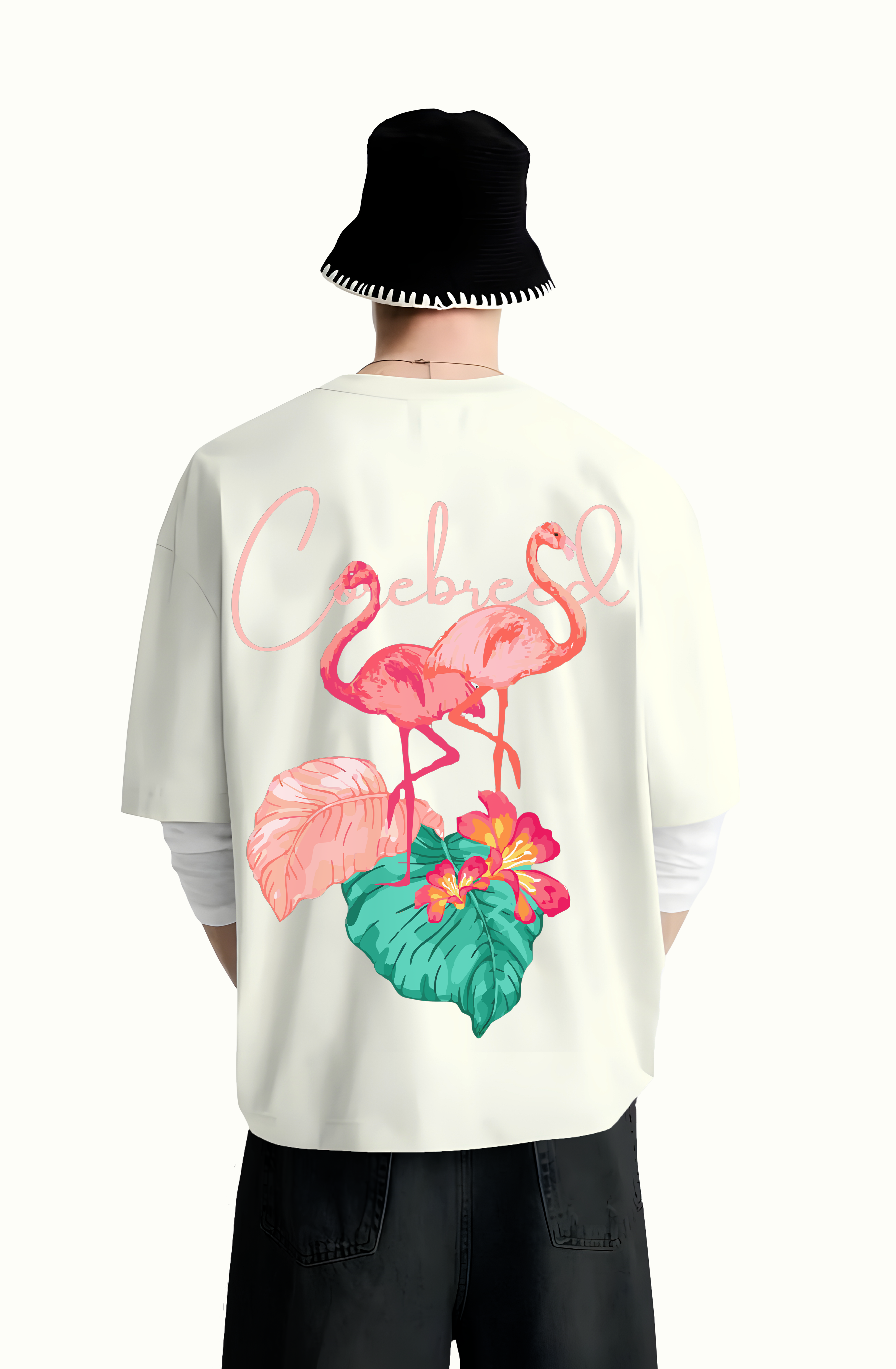 Flamingos Tee(Off-White)