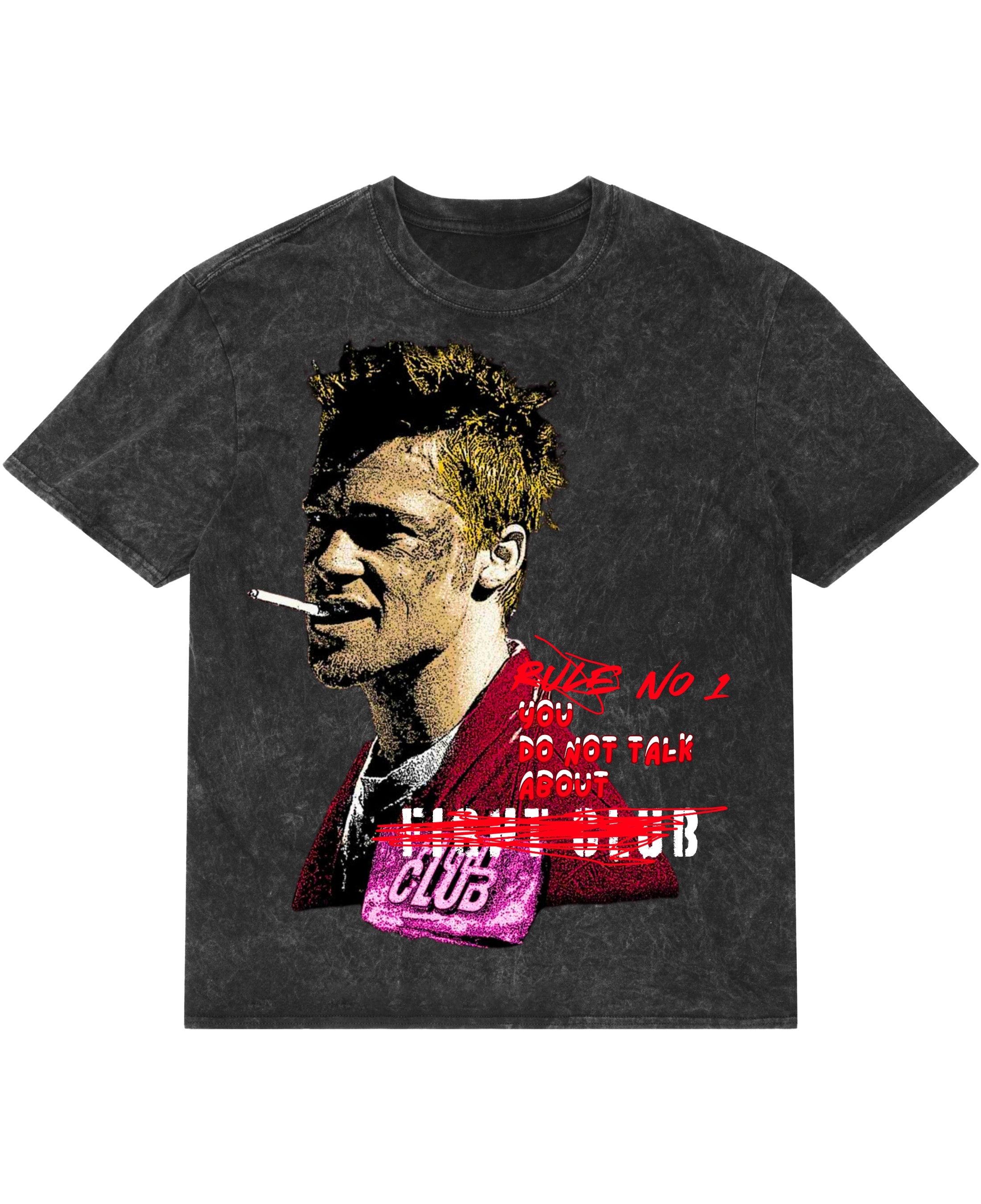 Acidwash Oversized T-shirt Front Design