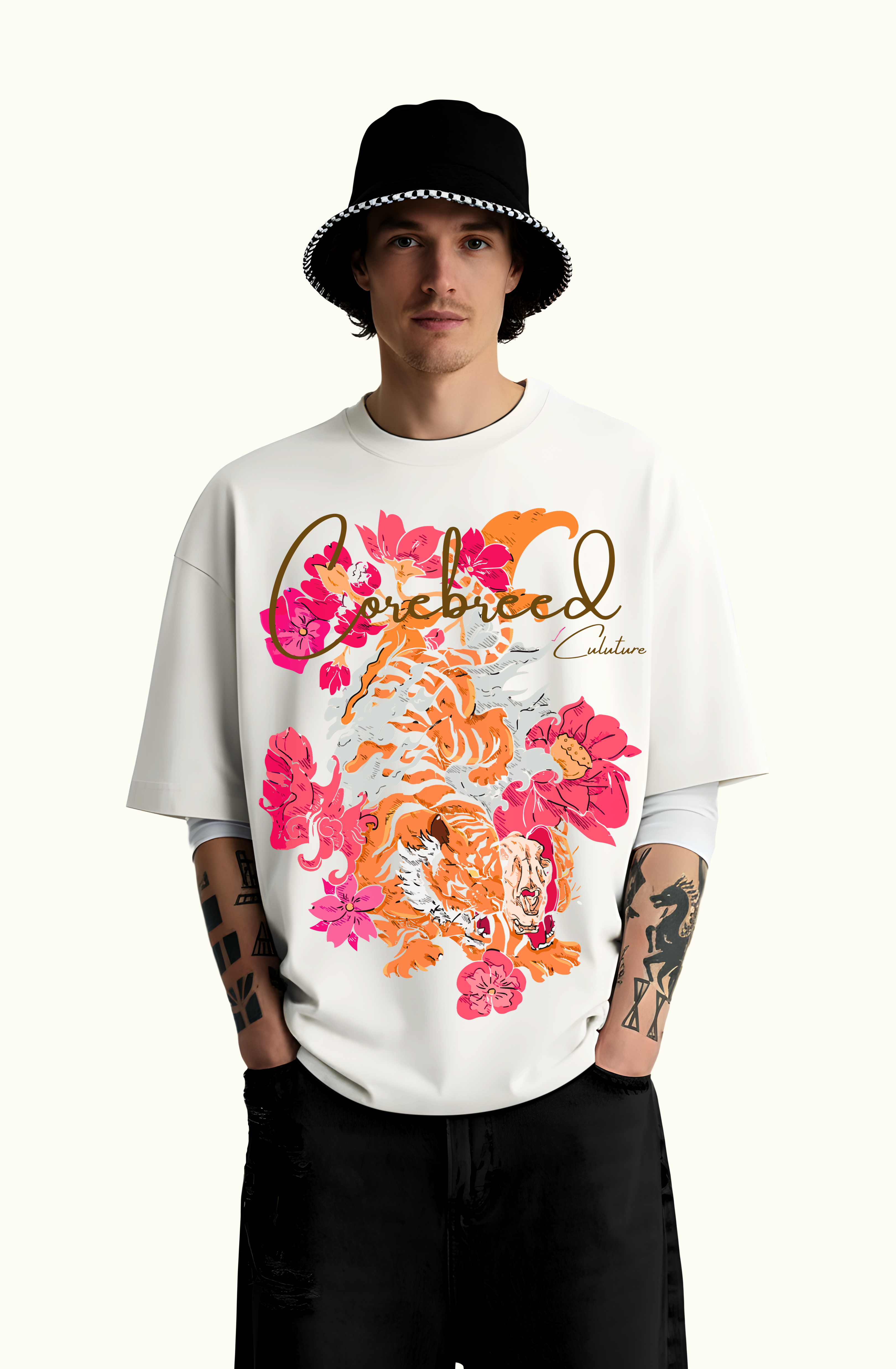 Culture Tiger Tee(White)
